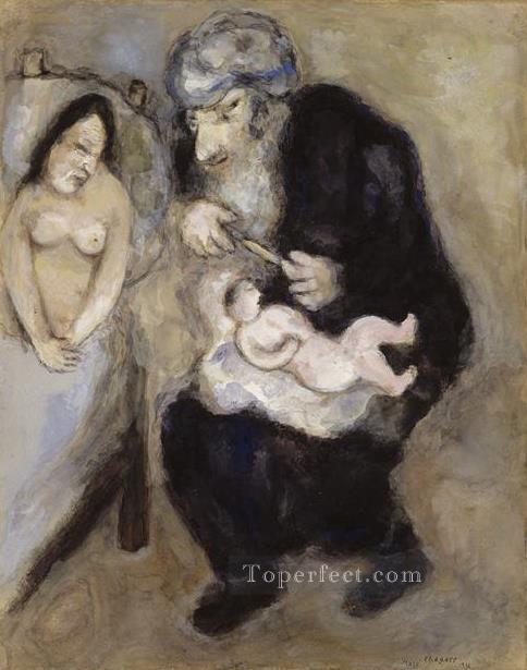 Circumcision prescribed by God to Abraham MC Jewish Oil Paintings